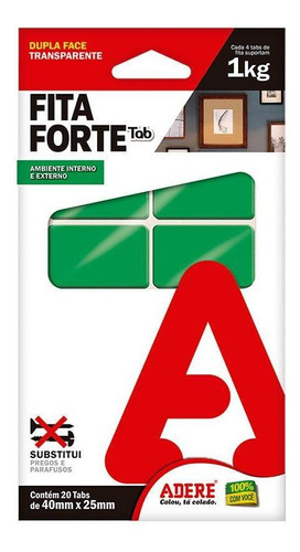 Fita Forte Tab Dupla Face 40mmx25mm Adere