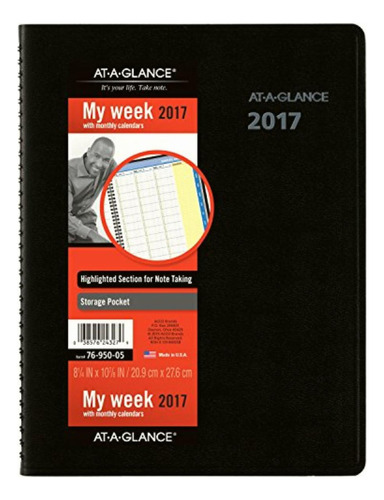 At-a-glance 7695005 Agenda Semanal Y Mensual Para 2017