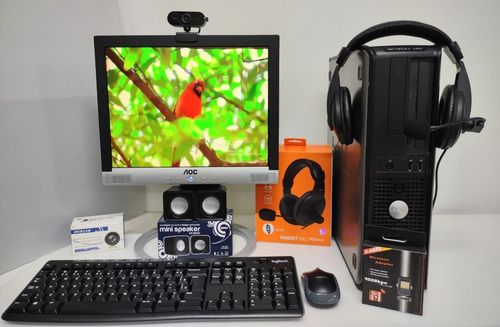 Monitor De 19 Polegadas, Cpu Core 2 Duo E Teclado E Mouse (Usado)