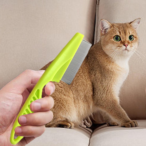 Peine Antipulgas Para Gatos Cepillo Antipulgas Con Diseño De