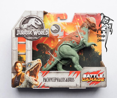 Jurassic World Pachycephalosaurus Battle Damage Brujostore (Usado)