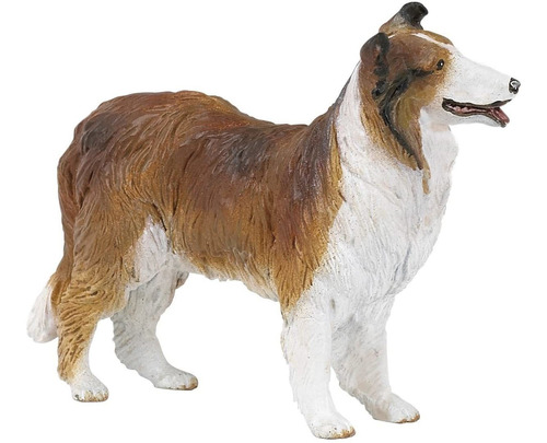 Figura Perro Collie Pintado A Mano