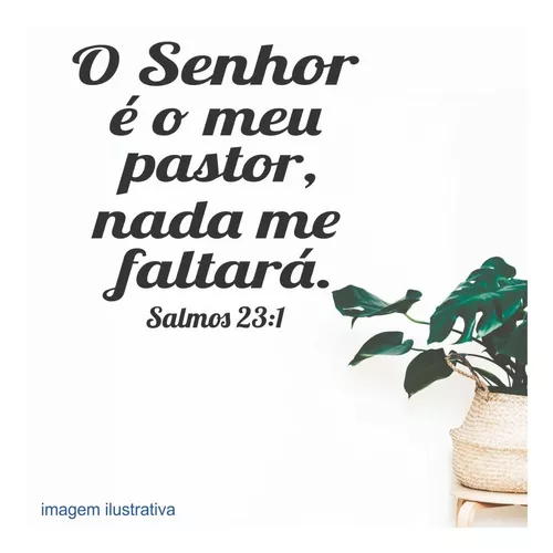 Salmos 23:1 O SENHOR é o meu pastor; nada me faltará.