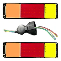 Comprar Faros Led Chatos Y Ficha 7 Vias Macho \u002F Hembra De Trailer