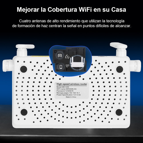 Router Repetidor Wifi Mini Extender 300mbps Routers Blanco