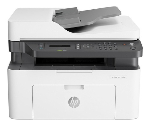 Impresora multifunción HP LaserJet 137fnw con wifi blanca y negra 220V - 240V