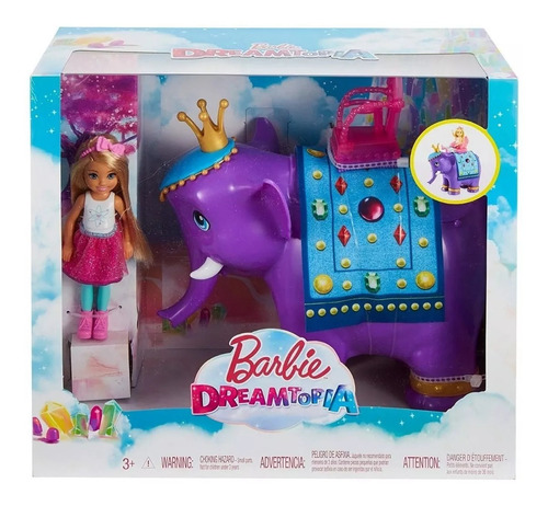 Barbie Chelsea Y Rey Elefante Dreamtopia Mattel Original