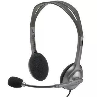 Diadema Logitech H111 Stereo C Microfono Gris 3.5 981-00061