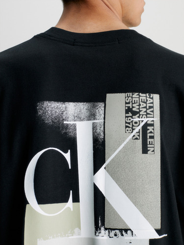 Polera Connected Layer Negro Beh Calvin Klein