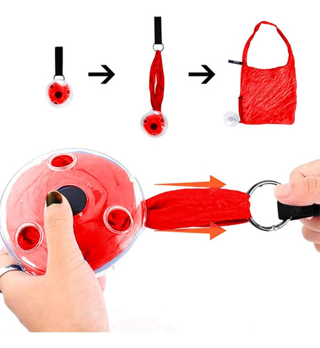 Imagen 8 de 10 de Bolsa Ecológica Enrollable Portátil Resistente Con Estuche