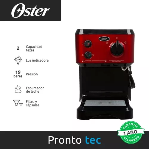 Cafetera Express Oster Cmp65r 19 Bares Cápsulas Nespresso