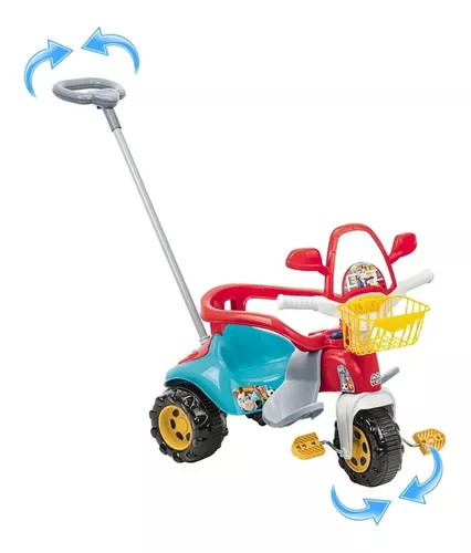 Triciclo Tico Tico Pets Azul Motoca Infantil Magic Toys 2810