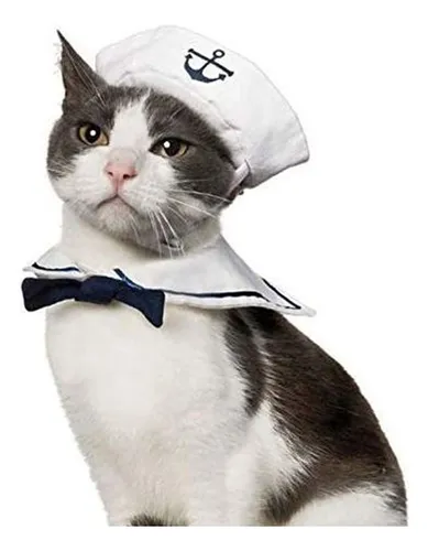Sombrero De Marinero Para Disfraz De Gato, Perro Pequeño