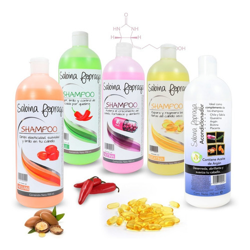 Shampoo Acondicionador Caida Cabello Crecimiento Cuidado