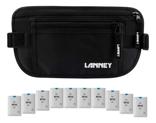 Carteras De Viaje Lanney Lanney Money Belt Black