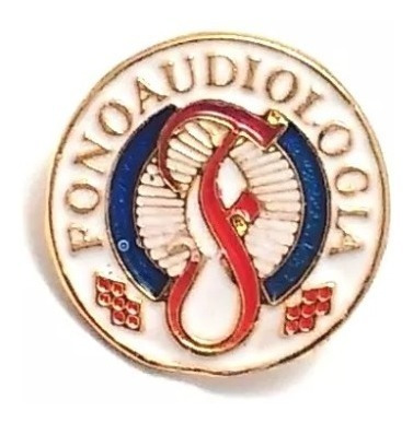 Pim Bótom Broche Fonoaudiologia Fonoaudiólogo Folheado Ouro