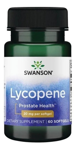 Licopeno Lycopene 20mg 60caps Swanson Envio Gratis