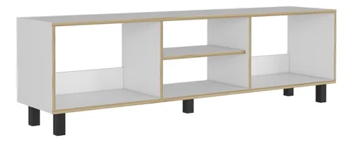 Rack Tv 65 + Bar Nomik - Blanco / Rovere