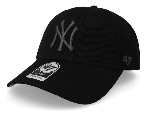 Gorra 47 Mlb Yankees New York Mvp Negro Unitalla