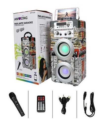 Parlante Karaoke Bluetooth Inalámbrico Hip Hop Gb