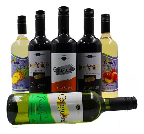 Cooler De Abacaxi 750ml Canguera Base Vinho Branco Drink