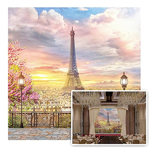 Fondo Eiffel Tower 10x10ft - Fotografía Boda Paris (eiffel