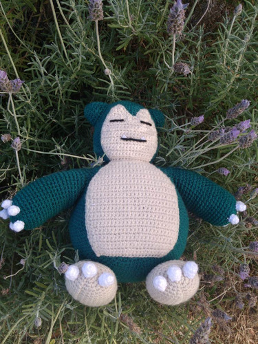 Peluche Snorlax Pokemon Hecho En Crochet (por Encargo)
