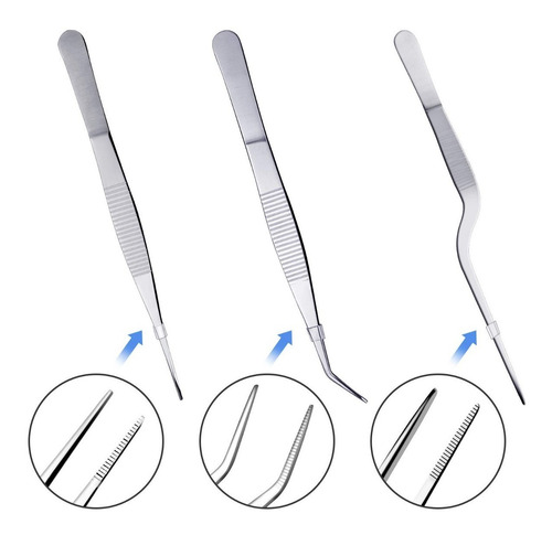 Imagen 5 de 8 de Pinzas De Precisión Para Cocinar Y Cucharas Culinarias 5 Und