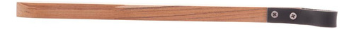 Tábua Com Alça Em Couro Woodart Teca De Madeira 33cm