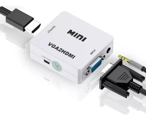 Adaptador Conversor De Vga Para Hdmi - Com Som Áudio