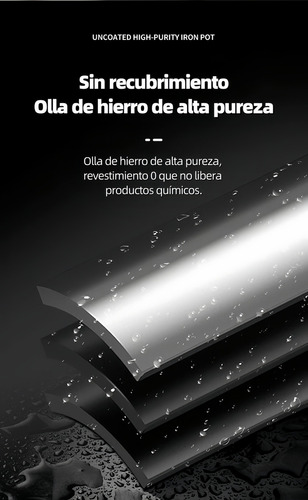 Bateria Sartén Antiadherente 13 Pcs Negras Bateria De Cocina