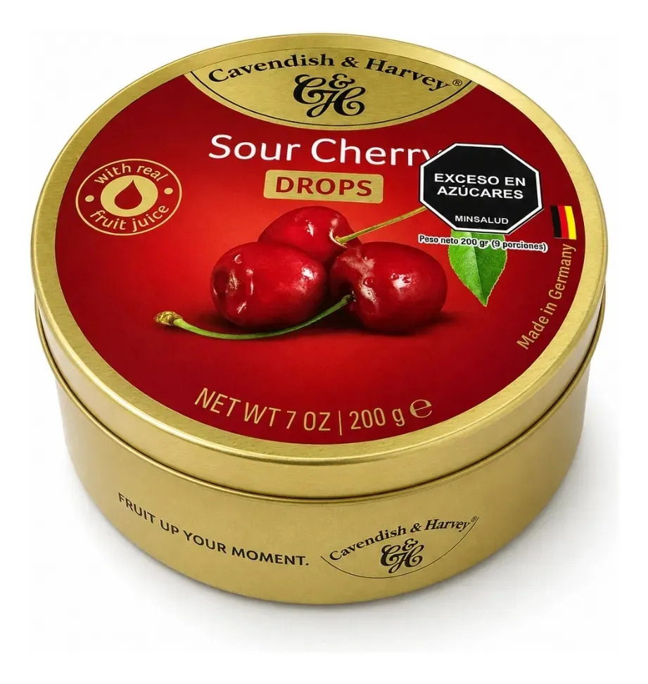 Caramelo Cavendish & Harvey cereza ácida sin gluten
