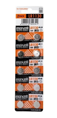 Pack 10 Pila Lr1130 Maxell 1,5v - Lr 1130 -  Bigbull