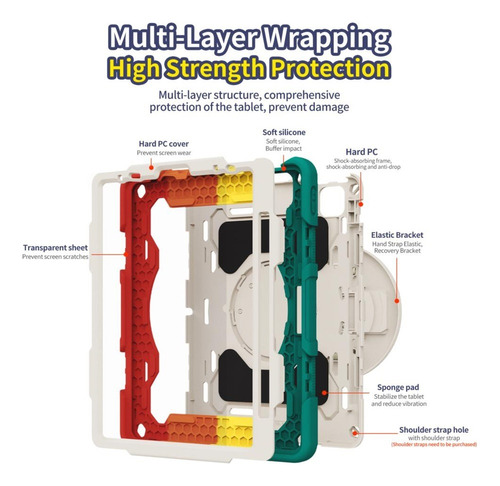 Capa Giratória De 360° Protetor Multicamadas De Para iPad