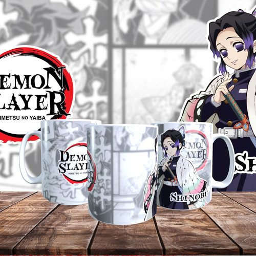 Taza Personalizada Diseño Demon Slayer Shinobu  T403