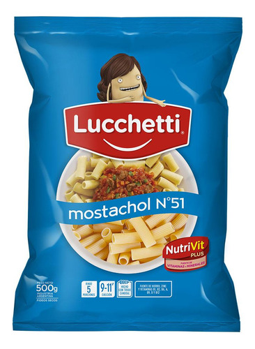 Fideos Lucchetti Mostachol N°51 500g