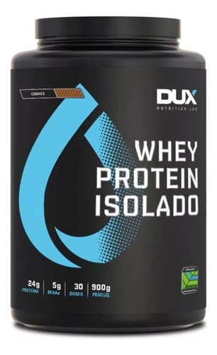 Whey Protein Isolado Dux Nutrition - Pote 900g Sabor Cookies