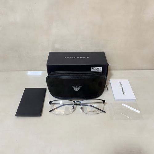 Óculos De Grau Empório Armani Preto Fosco Ea1168d 3001-56 Tamanho 56