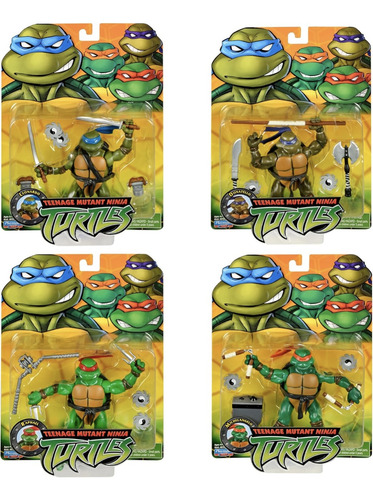 Tmnt Playmates Tortugas Ninja 4 Pack Figuras De Accion