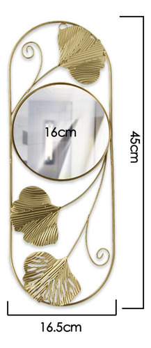 Escultura De Pared De Espejo De Pared De Hoja Para