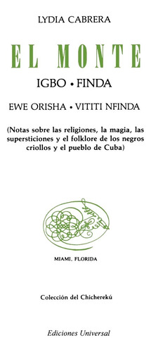 Book : El Monte - Cabrera, Lydia