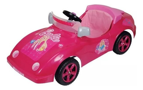 Karting Auto Sport Infantil A Pedal Barbie Biemme Color Rosa