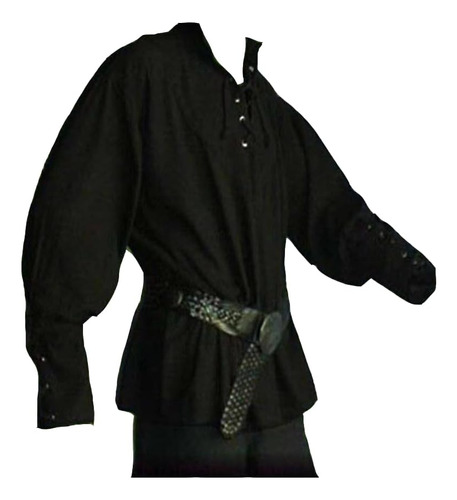 Camisa De Pirata Medieval Para Hombre, Disfraz Vikingo Steam