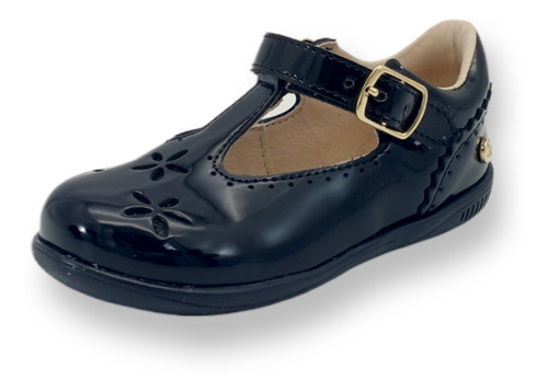 Zapatito Niña Piel Soporte Arco Karsten Color Negro 12-14