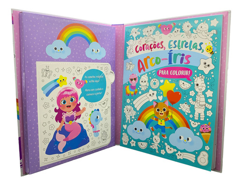 Colored Mania: corazones, estrellas y arcoíris: ¡para colorear con bolígrafos que cambian de color!
