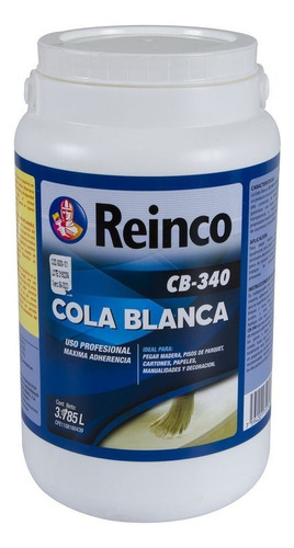 Pega Cola Blanca Marca Reinco 1 Gal 3780 Ml Cb-340