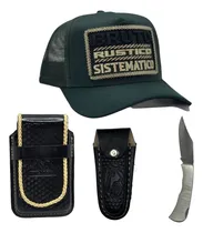 Comprar Kit Boné Country + Bainha Celular + Bainha Canivete + Inox