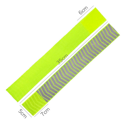 . 2 Brazaletes Reflectantes Verdes For Correr