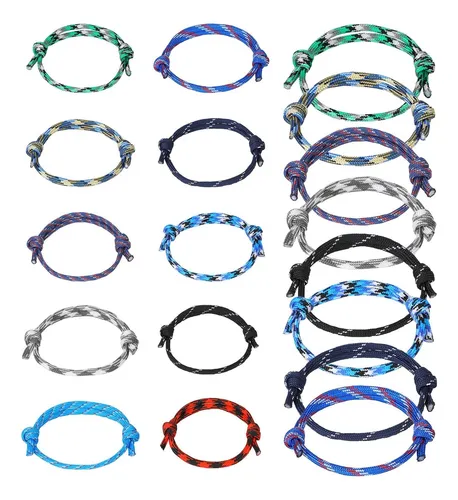 comprar Pacote De Pulseiras De Corda, 20 Peças De Pulseira De Corda 