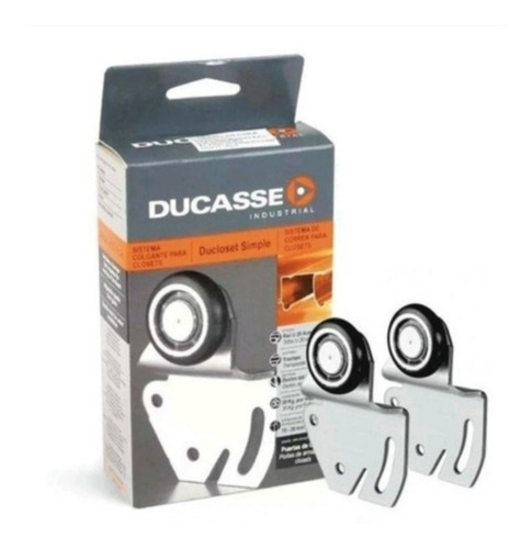 4 Riel U20 1.20 Mts + 4 Kit Carro C/ Rod Corred P/ Clósets
